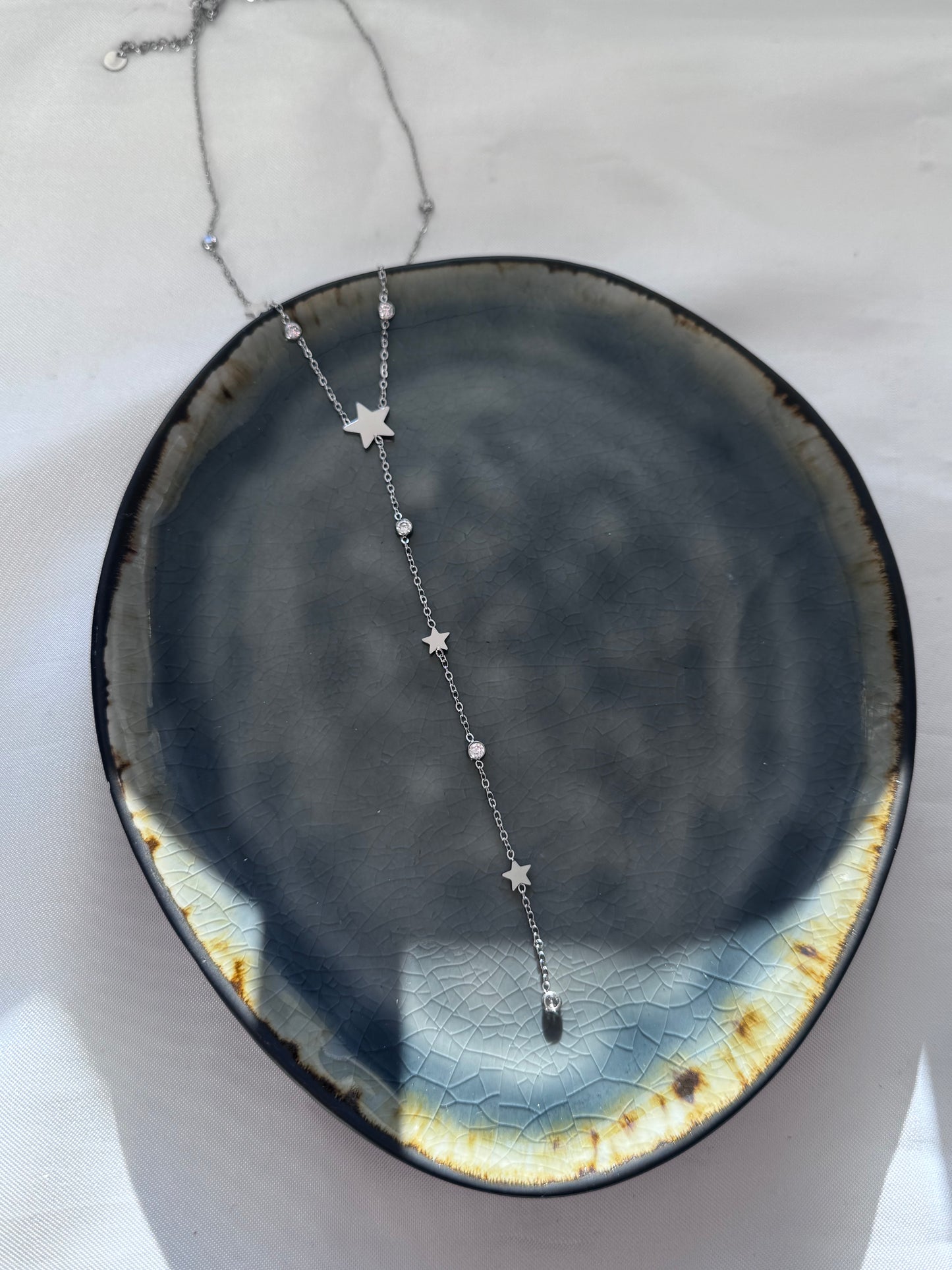 ‘SPARKLES’ ketting - goud/zilver