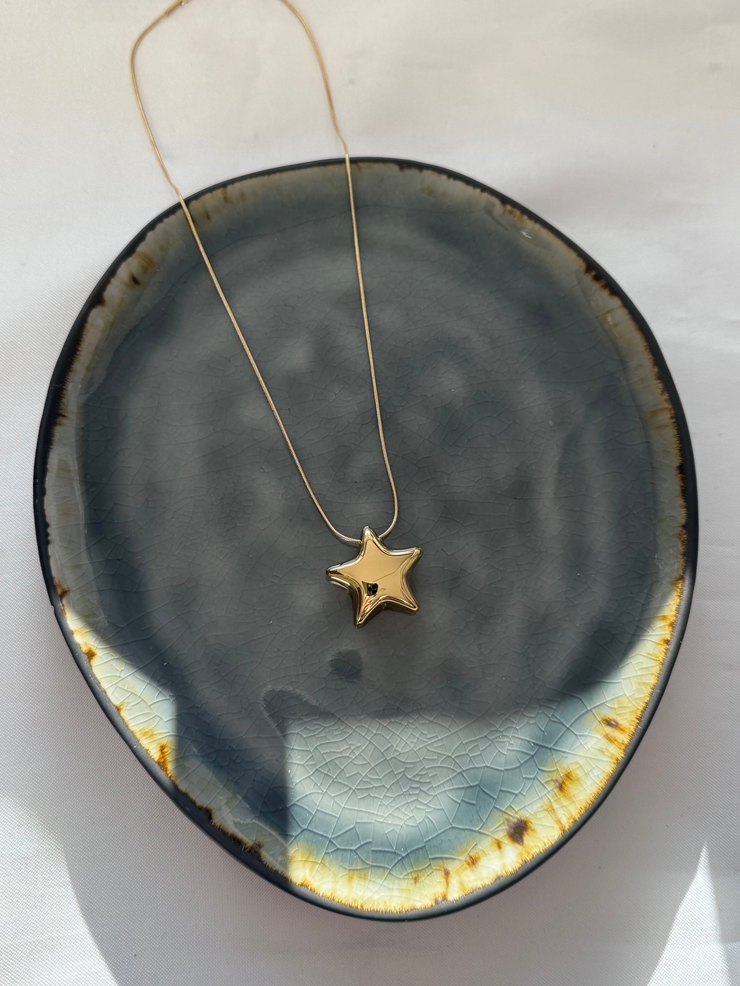 ‘STATEMENT STAR’ ketting - goud/zilver