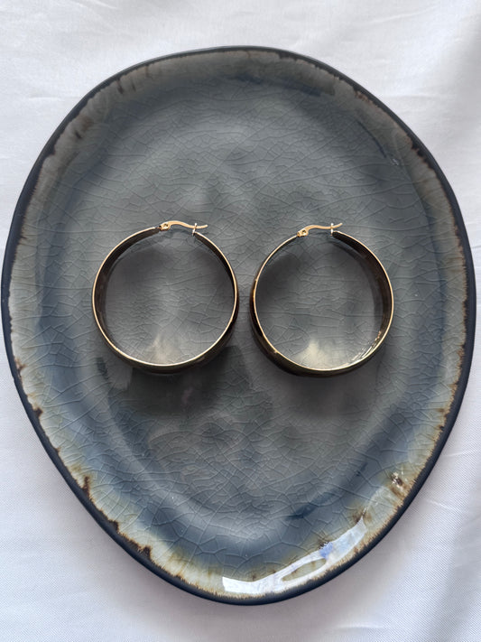 ‘LADY’ oorbellen - goud/zilver