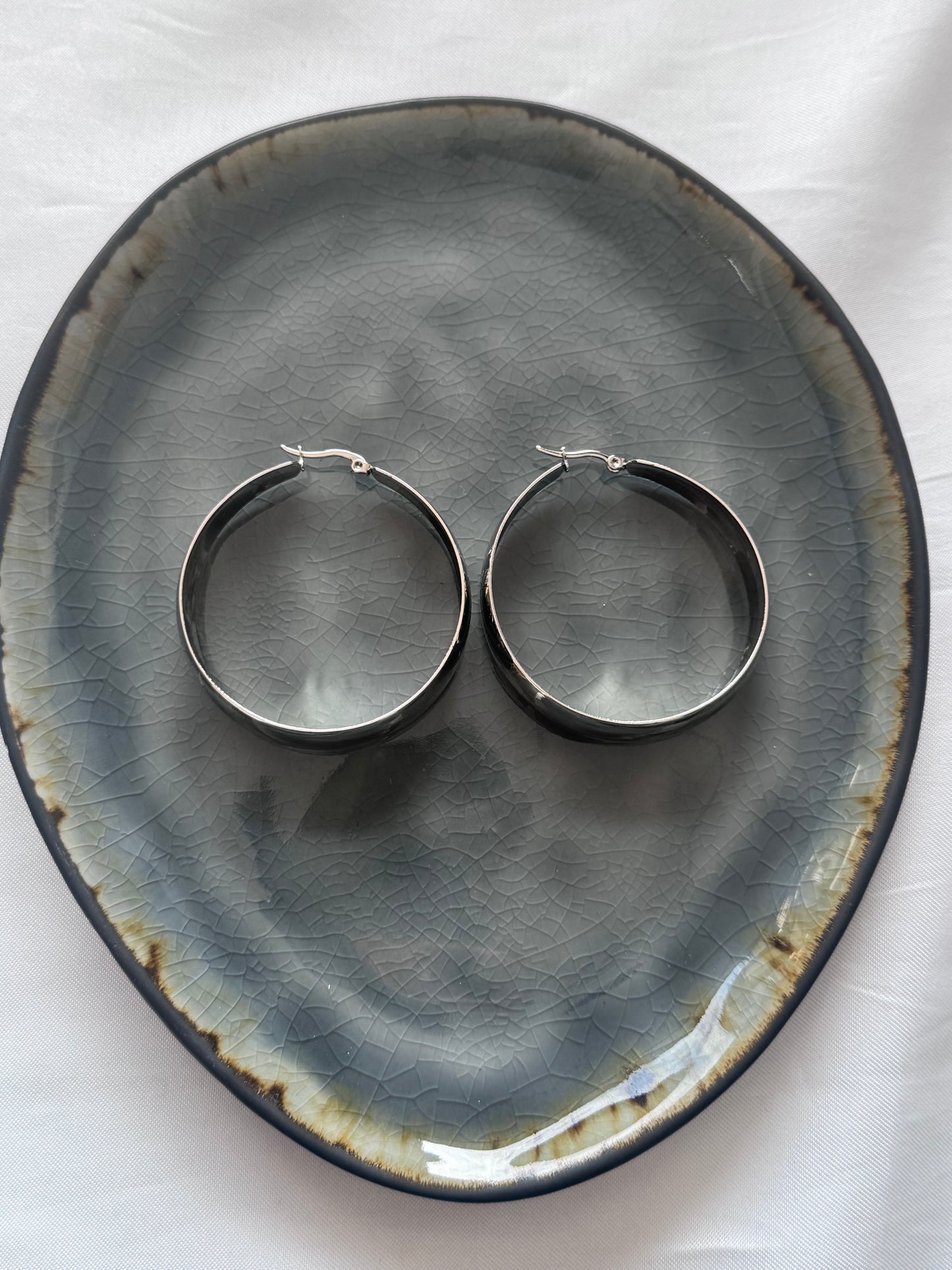 ‘LADY’ oorbellen - goud/zilver