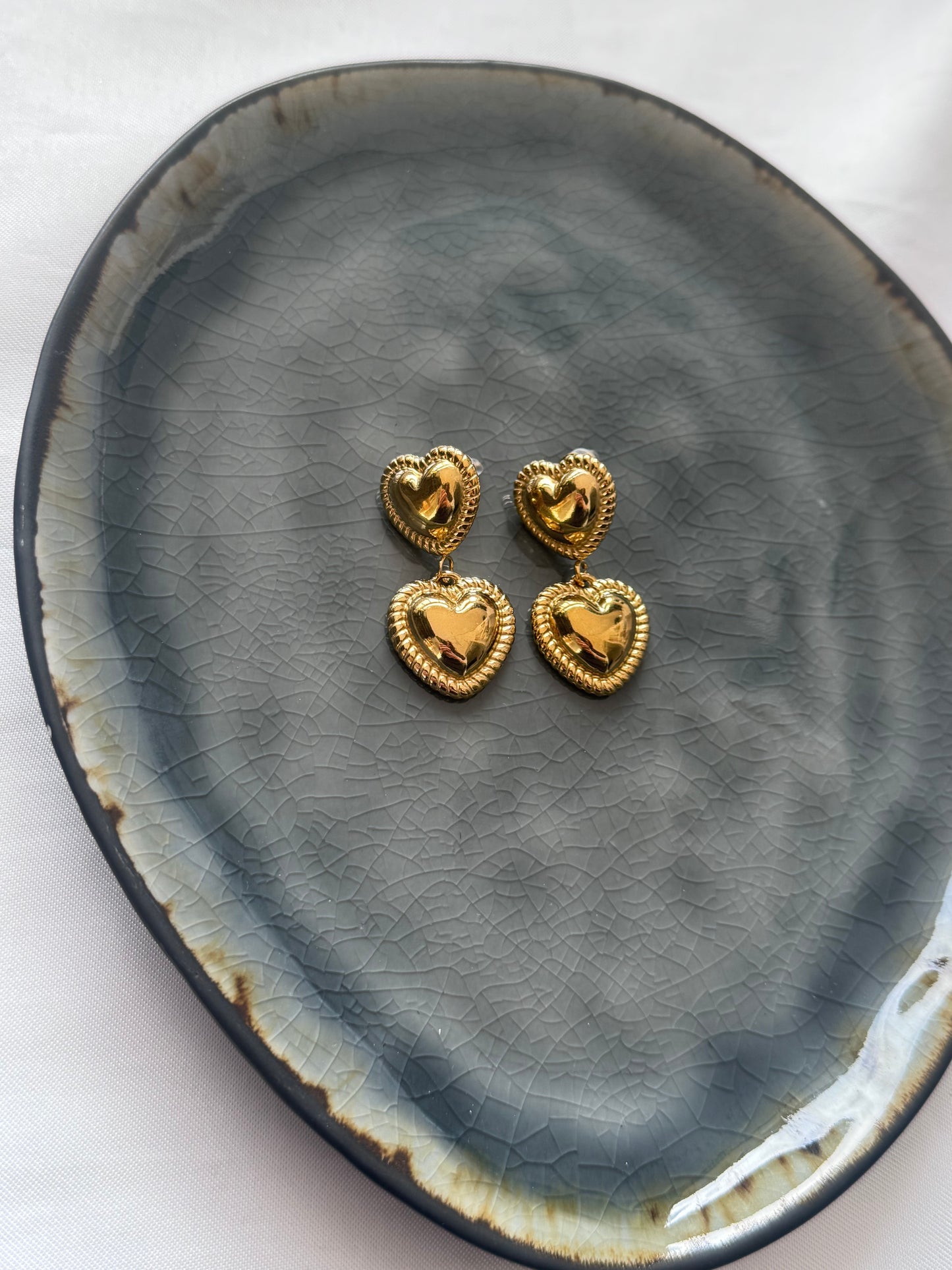 ‘LUNA’ oorbellen - goud/zilver