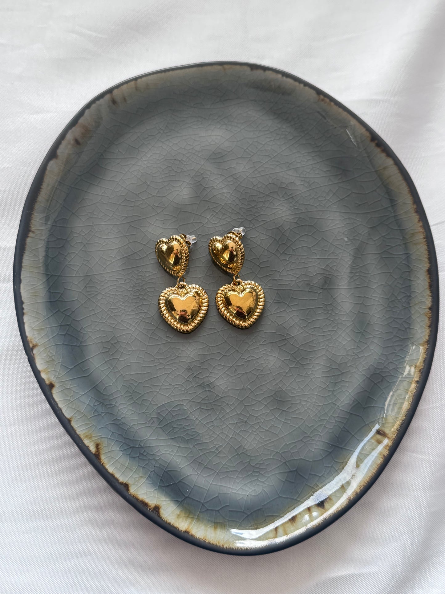 ‘LUNA’ oorbellen - goud/zilver