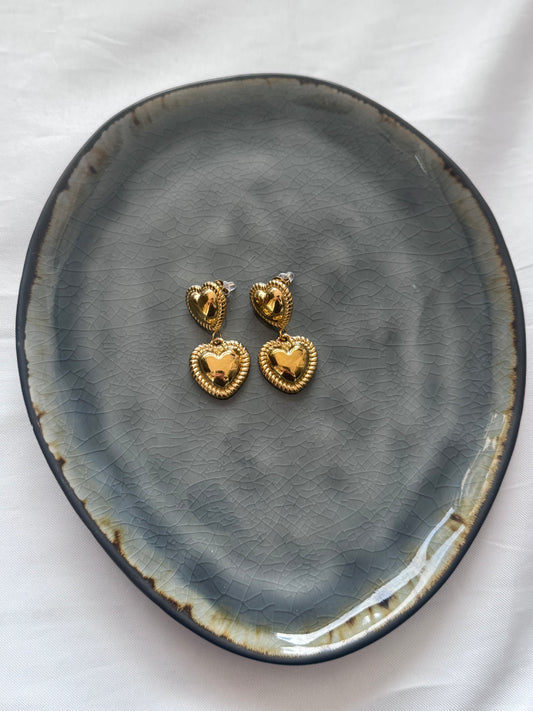 ‘LUNA’ oorbellen - goud/zilver