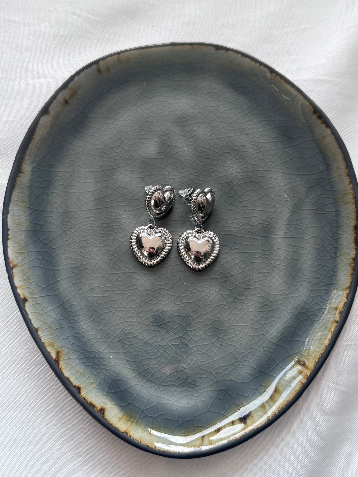 ‘LUNA’ oorbellen - goud/zilver