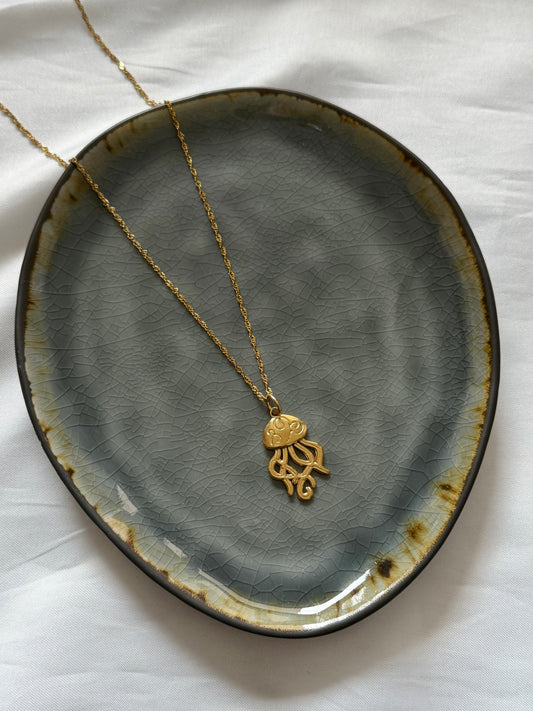 ‘OCTOPUS’ ketting - goud/zilver