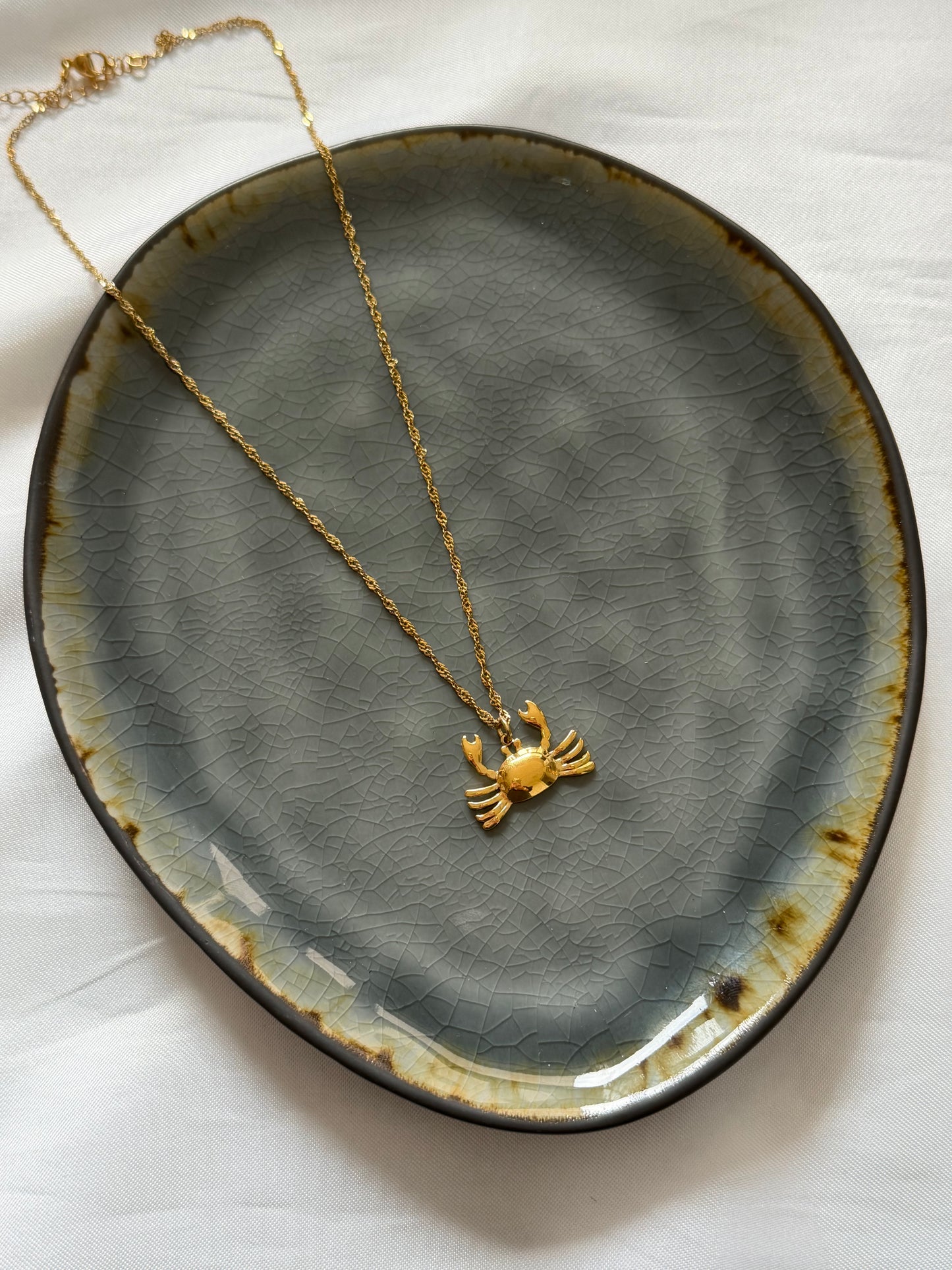 ‘LITTLE CRAB’ ketting - goud