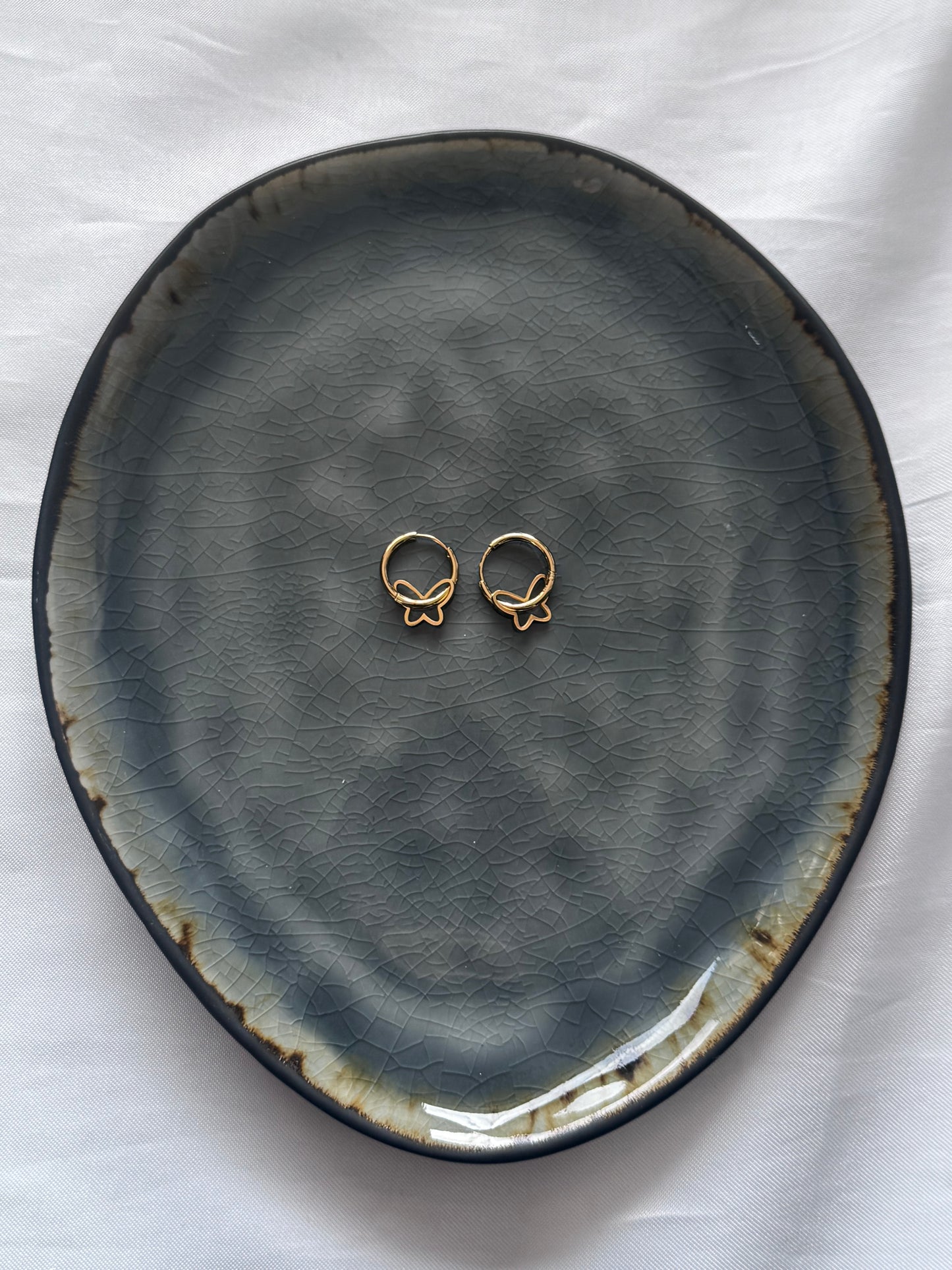 ‘BUTTERFLY’ oorbellen - goud