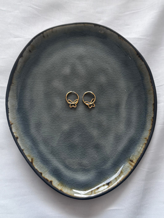 ‘BUTTERFLY’ oorbellen - goud