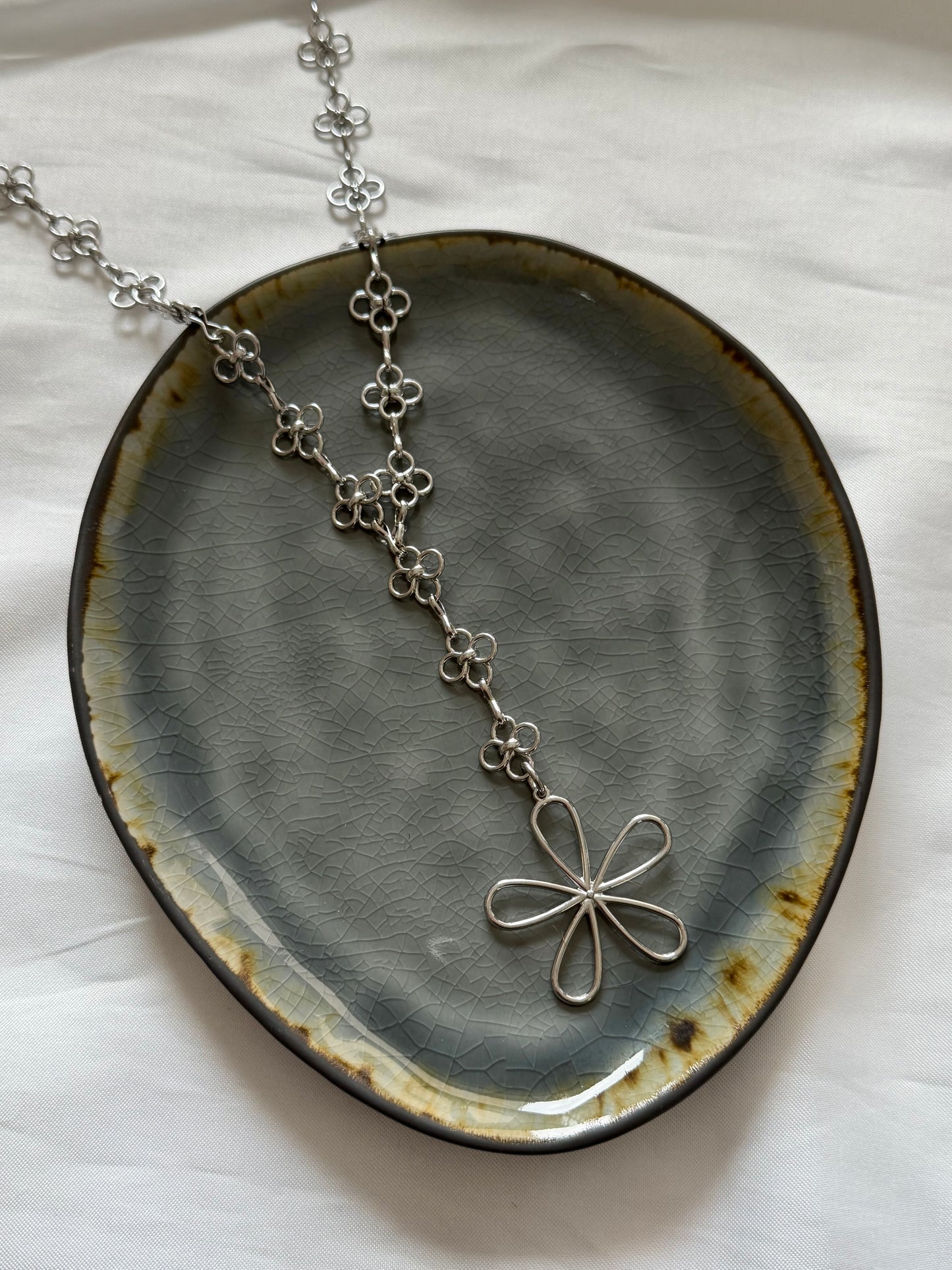 ‘BLOOMING’ ketting - goud/zilver