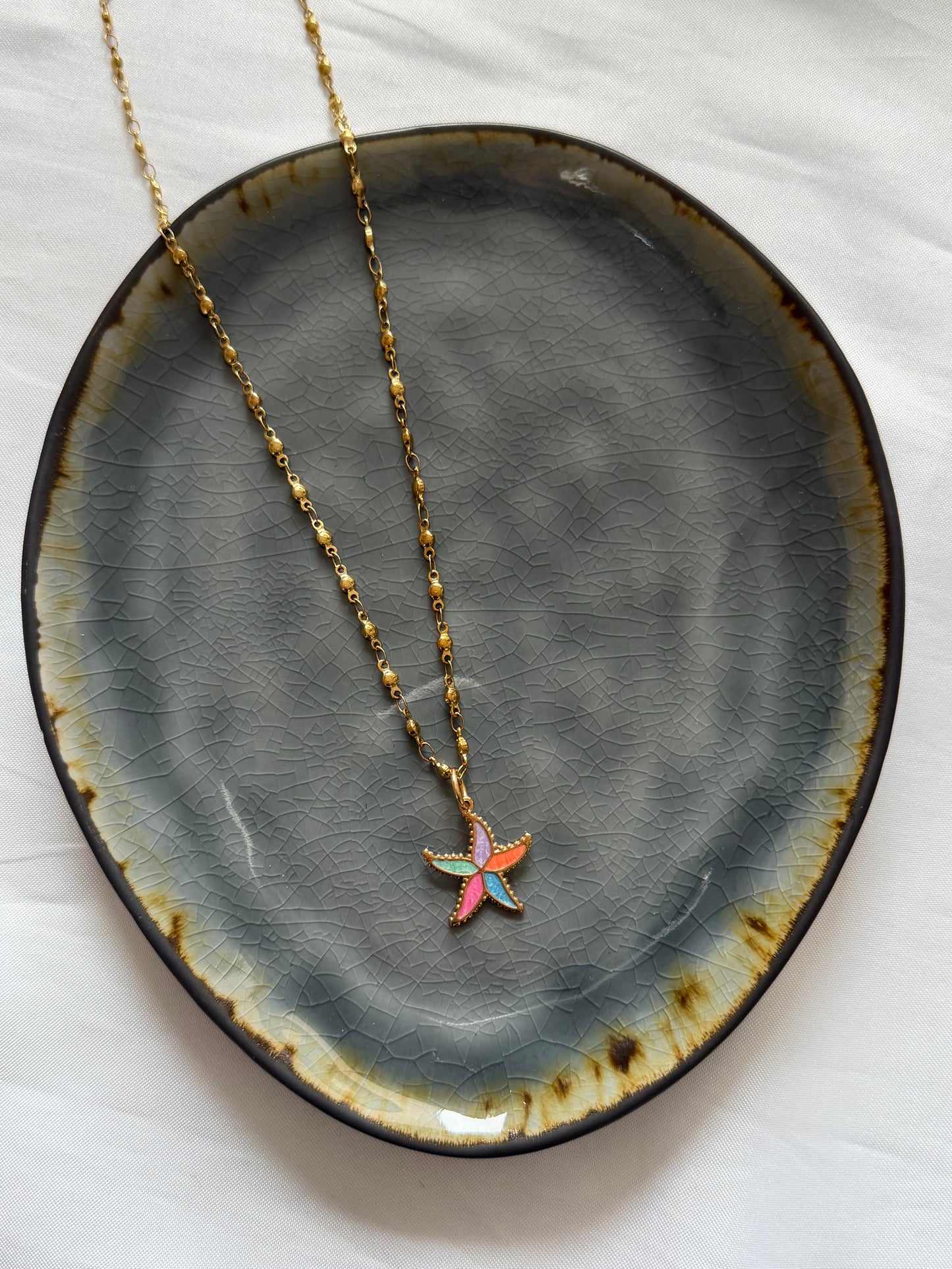 ‘HAPPY STARFISH’ ketting - goud
