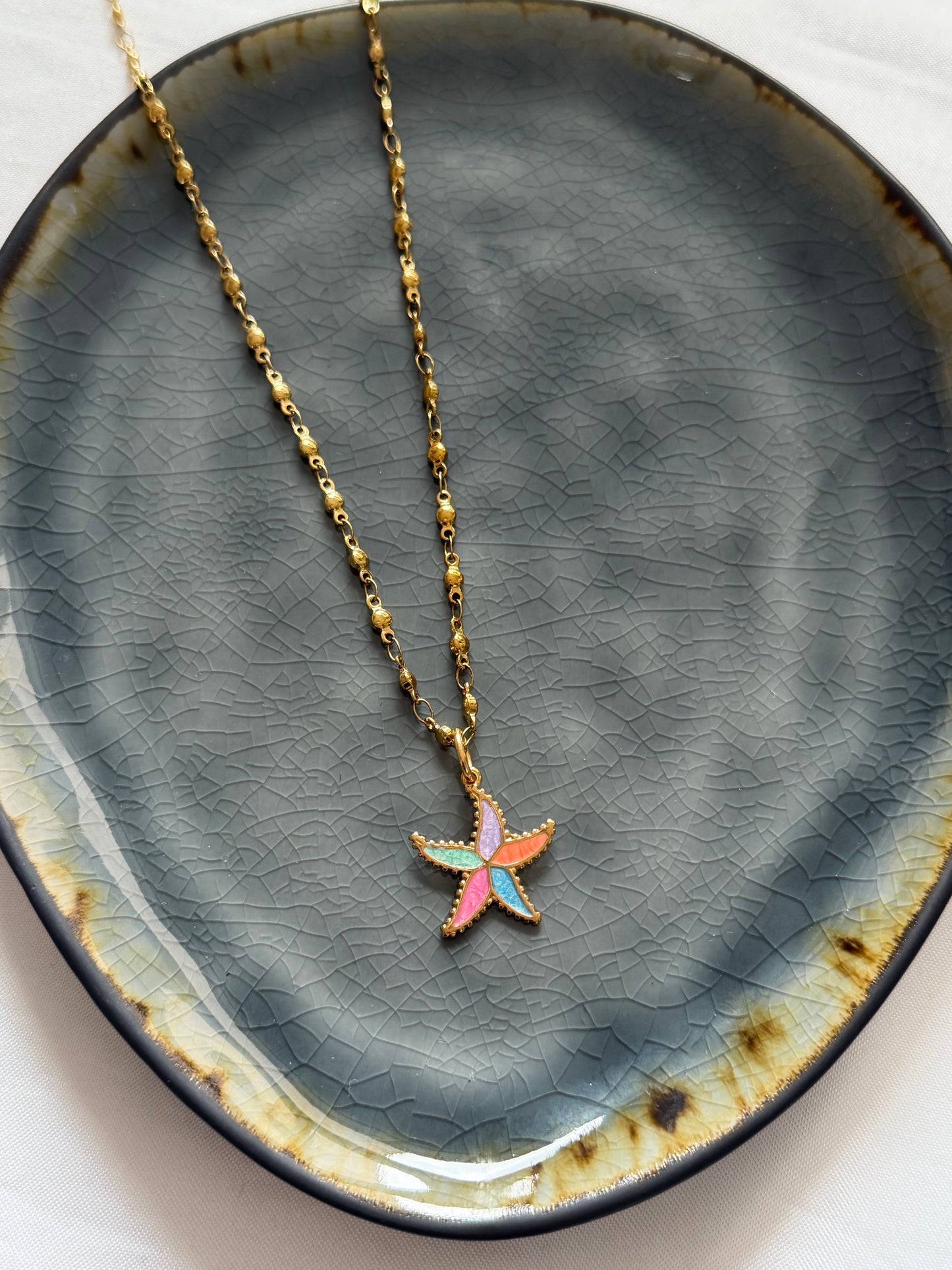 ‘HAPPY STARFISH’ ketting - goud