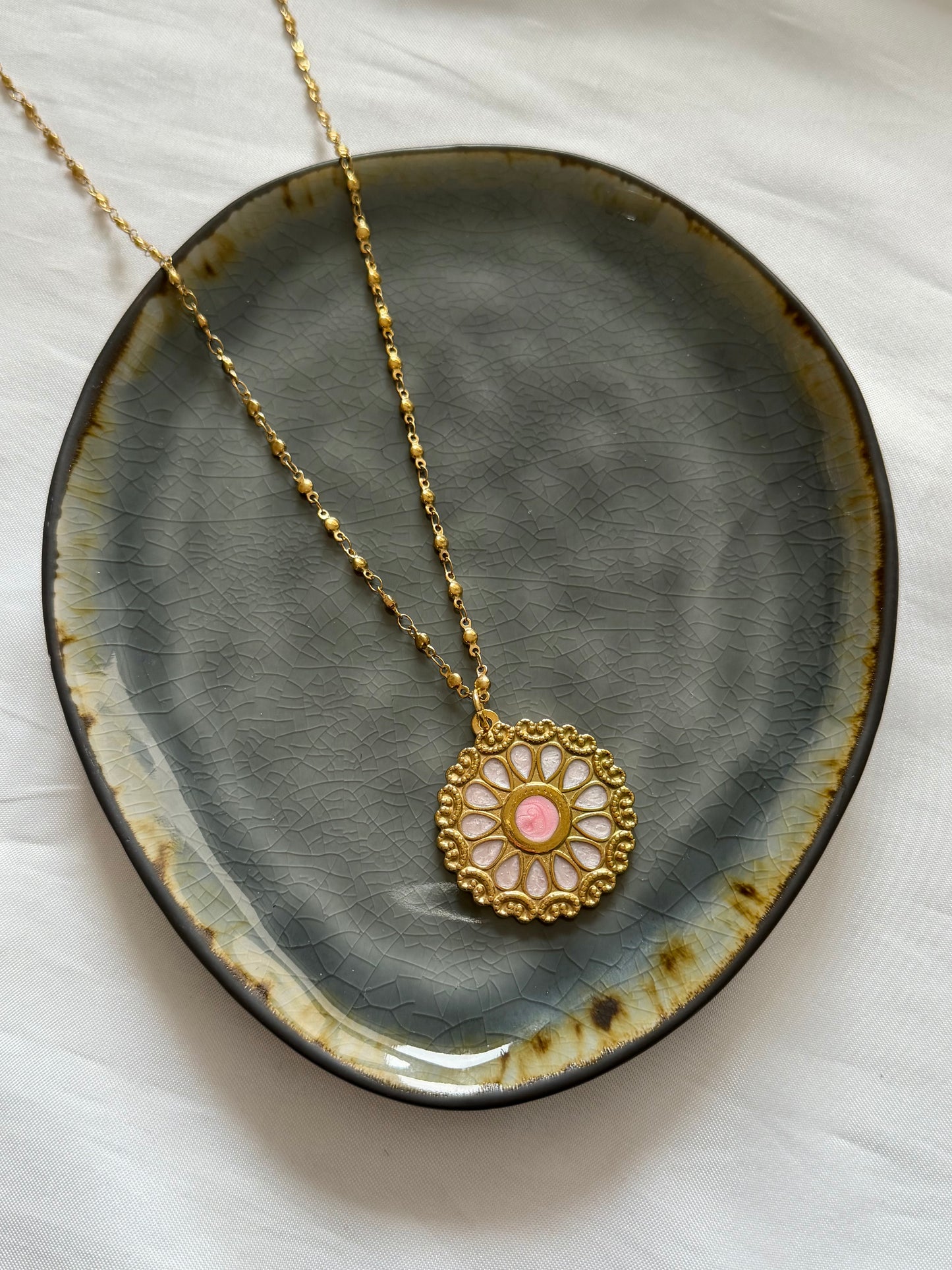 ‘IVY PINK’ ketting - goud