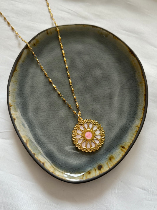 ‘IVY PINK’ ketting - goud