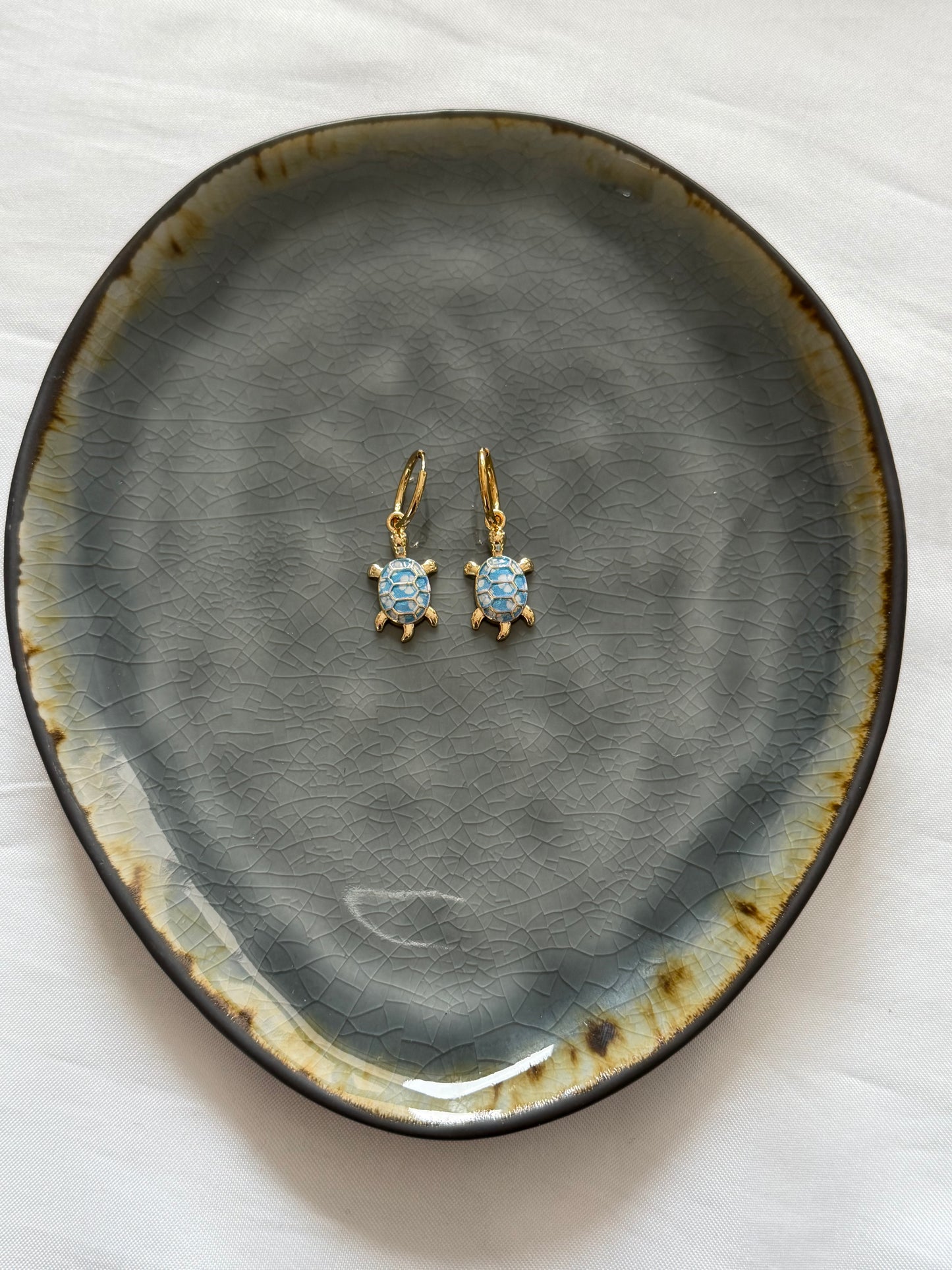 ‘LITTLE TURTLE’ oorbellen - goud