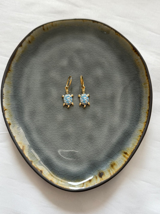 ‘LITTLE TURTLE’ oorbellen - goud