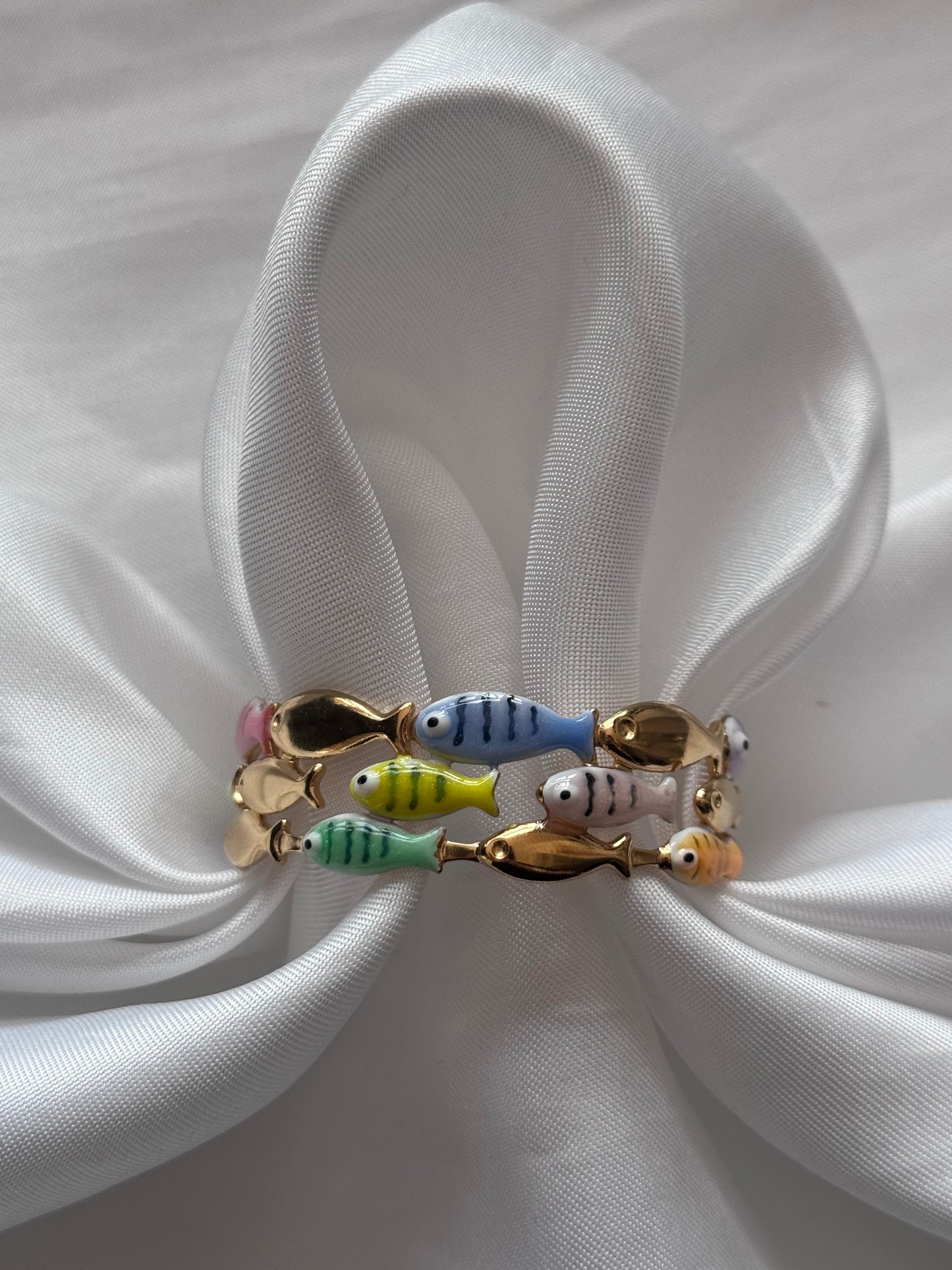 ‘COLOR FISH’ bangle - goud