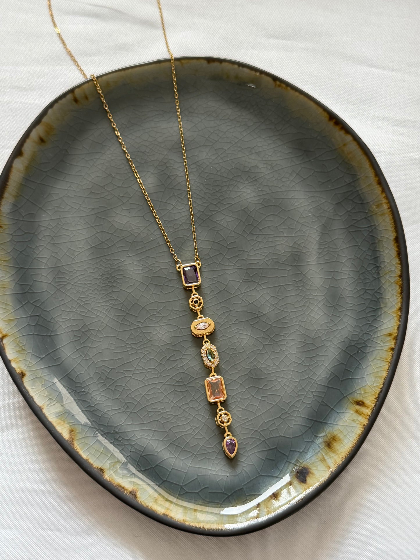 ‘CHRISTY’ ketting - goud/zilver