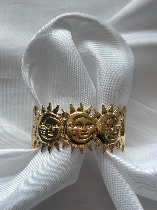 ‘SUN&MOON’ bangle - goud/zilver