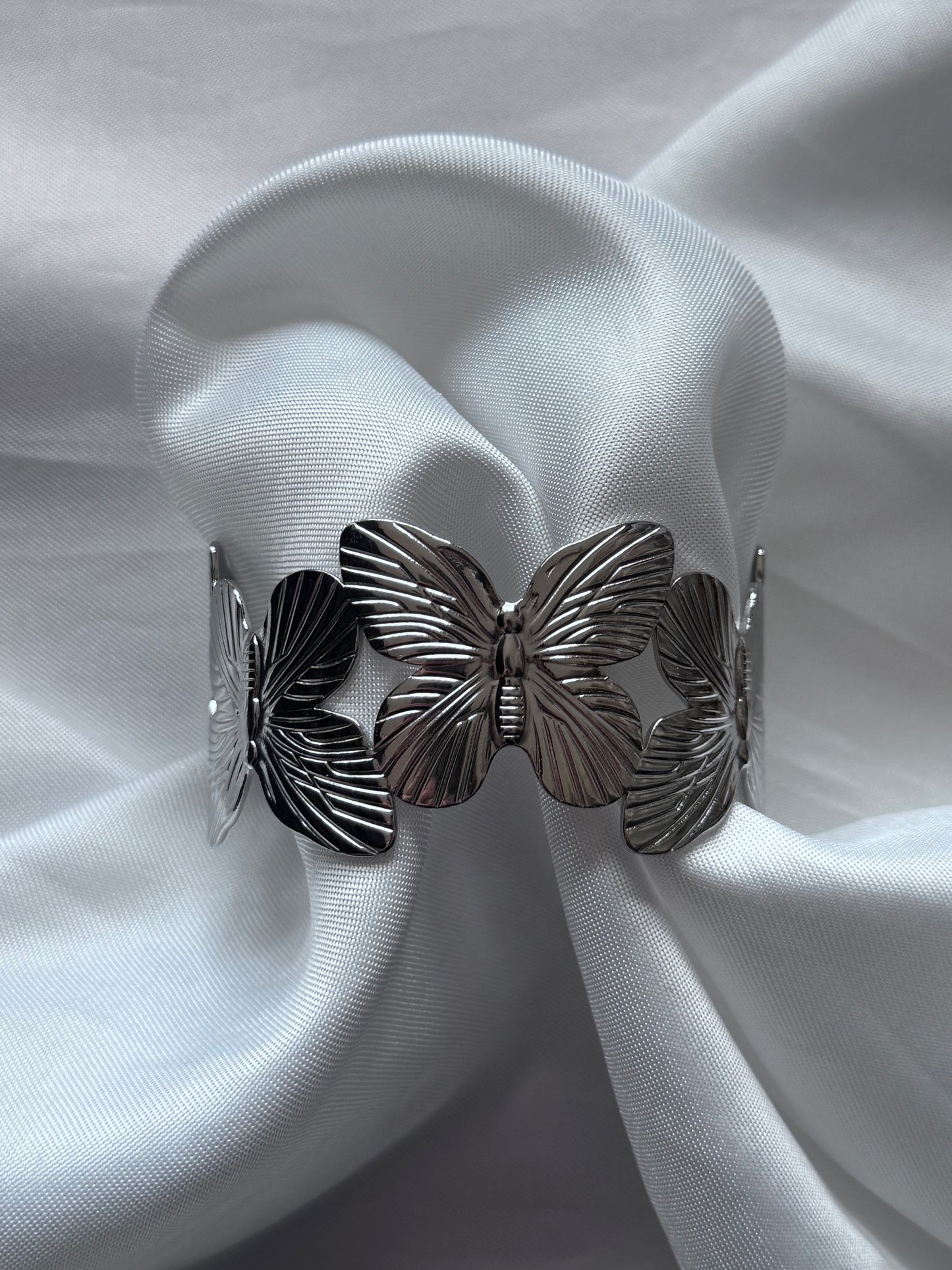 ‘BUTTERFLY’ bangle - goud/zilver