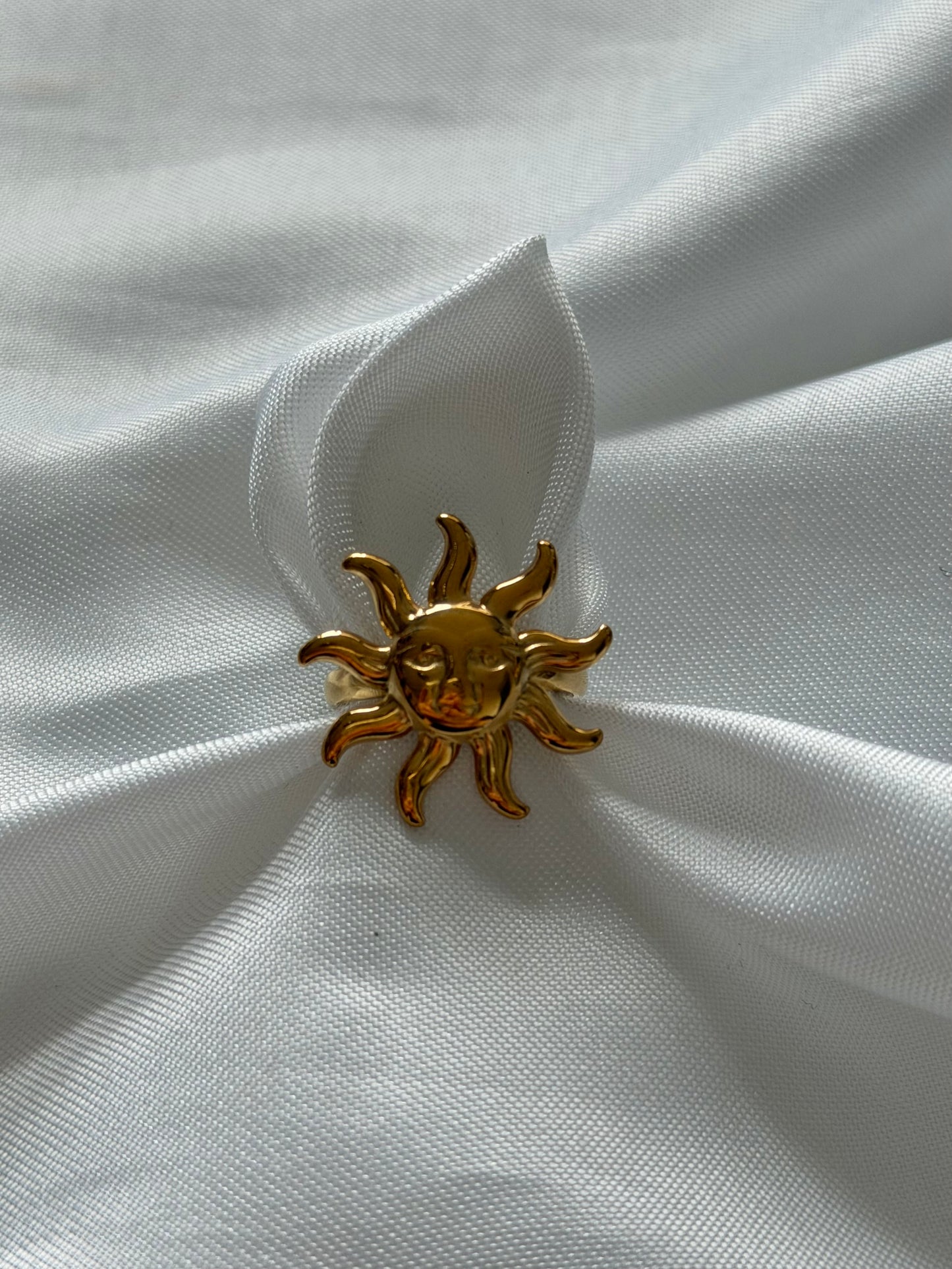 ‘HAPPY SUN’ ring - goud