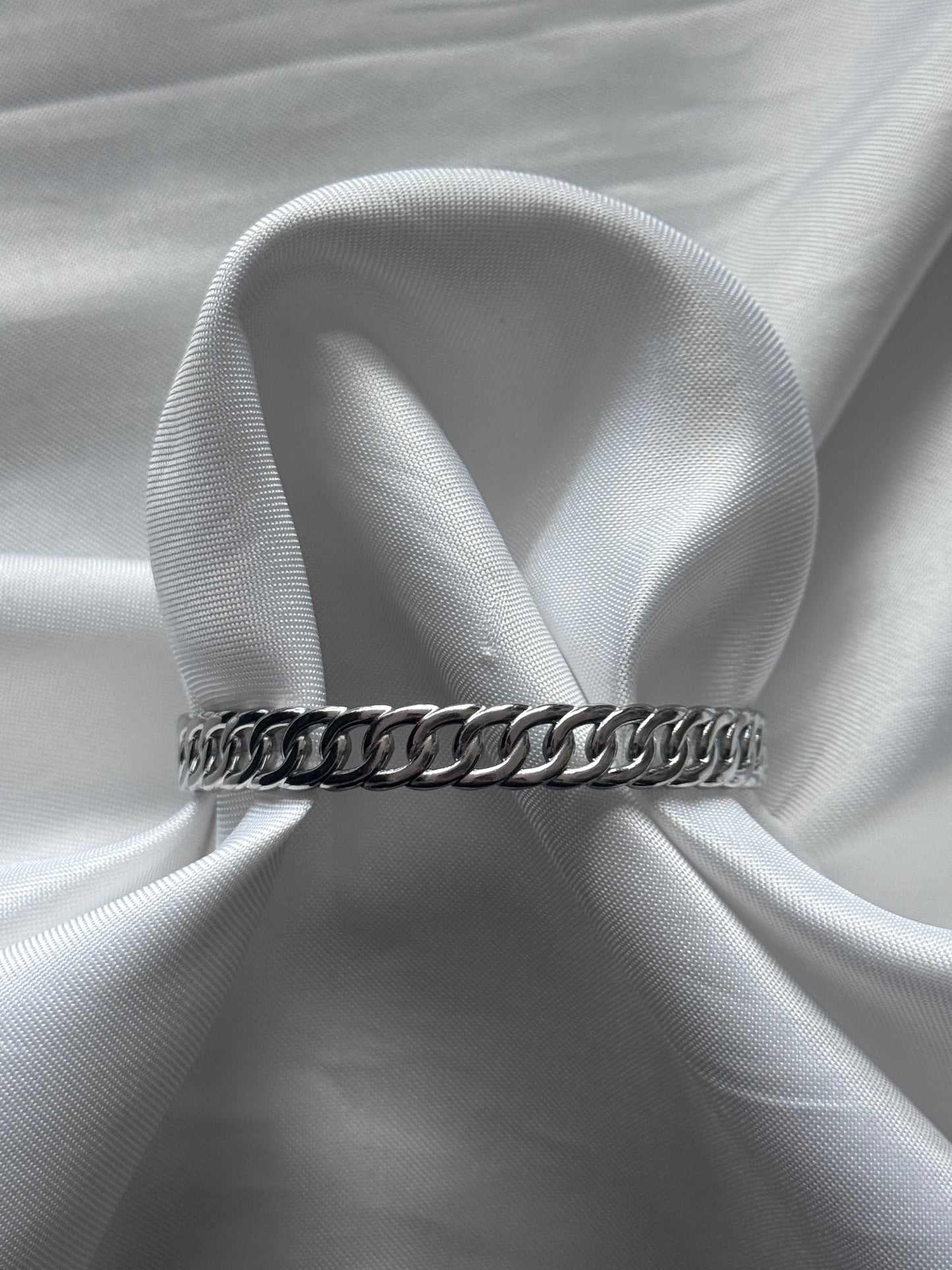 ‘CLASSIC CHAIN’ bangle - goud/zilver