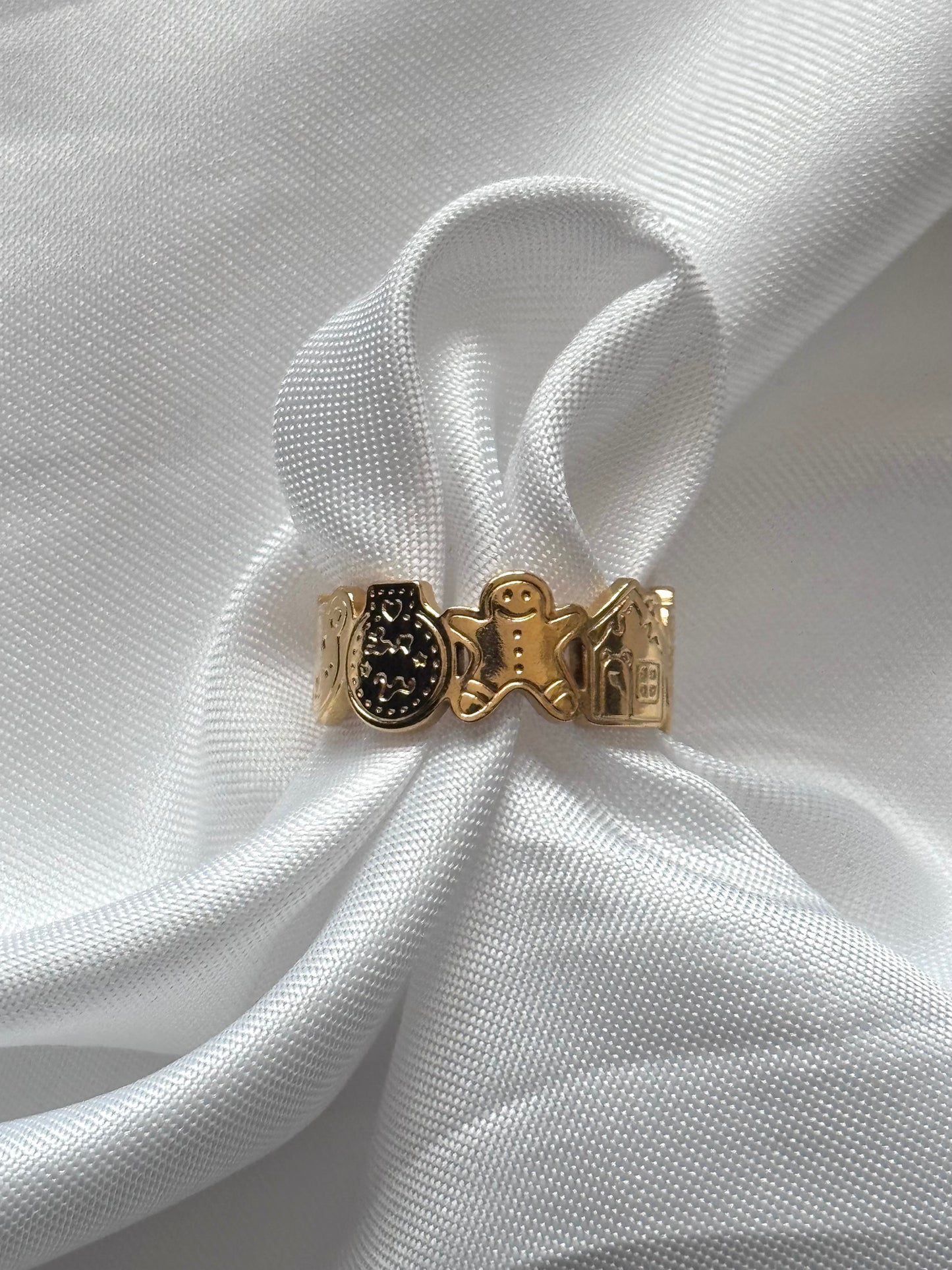 ‘MERRY XMAS’ ring - goud