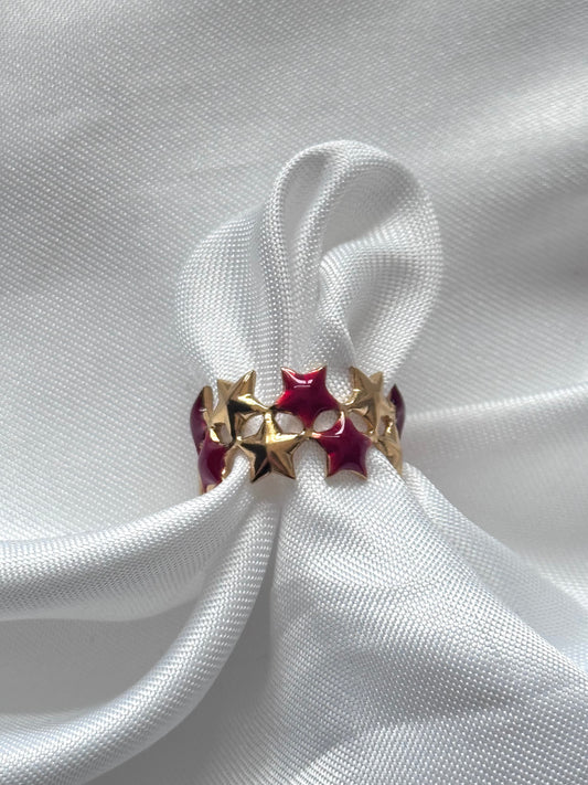 ‘DOUBLE STAR’ ring - goud