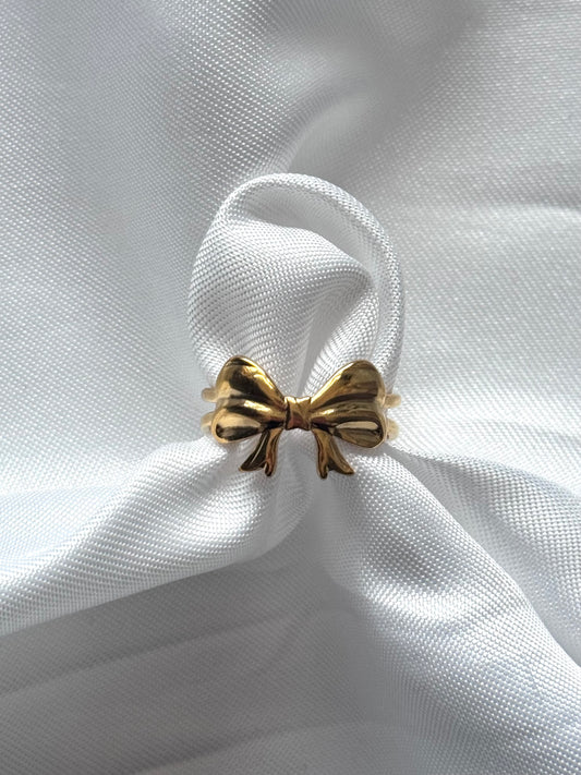 ‘CLASSY BOW’ ring - goud
