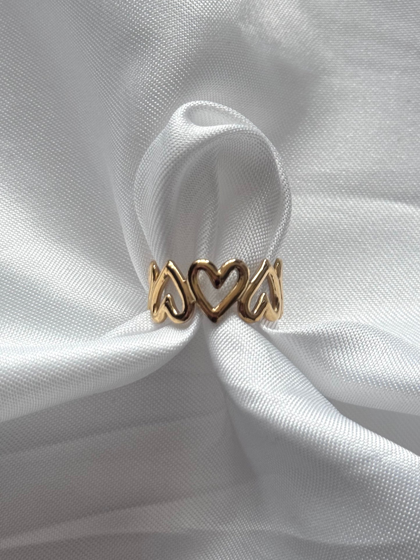 ‘LOVER’ ring - goud/zilver
