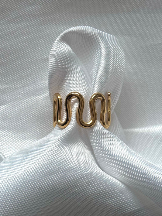 ‘ZIGGY’ ring - goud/zilver