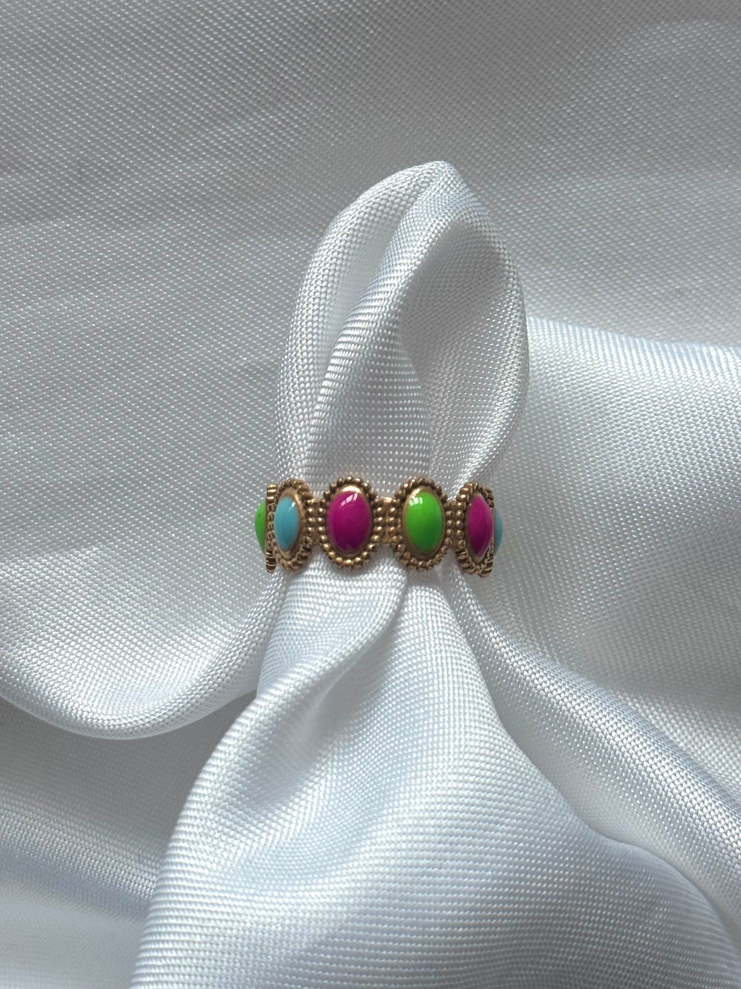 ‘FULL OF COLOR’ ring - goud