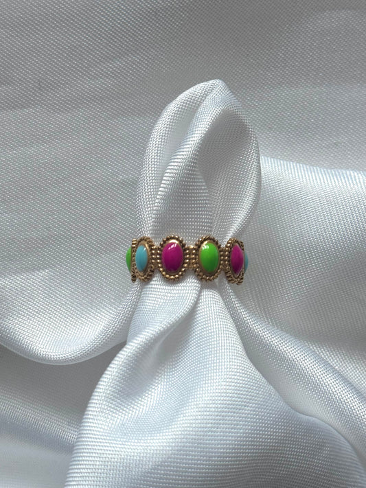 ‘FULL OF COLOR’ ring - goud