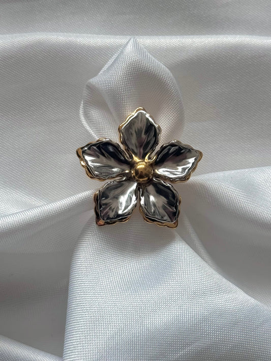 ‘DIAMOND FLOWER’ ring - goud