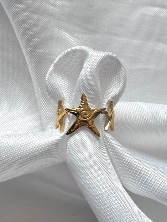 ‘STARFISH’ ring - goud