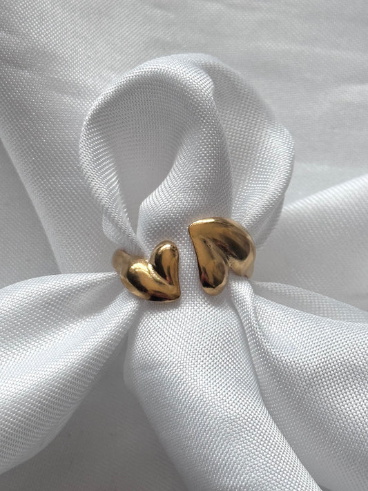 ‘ENDLESS LOVE’ ring - goud/zilver