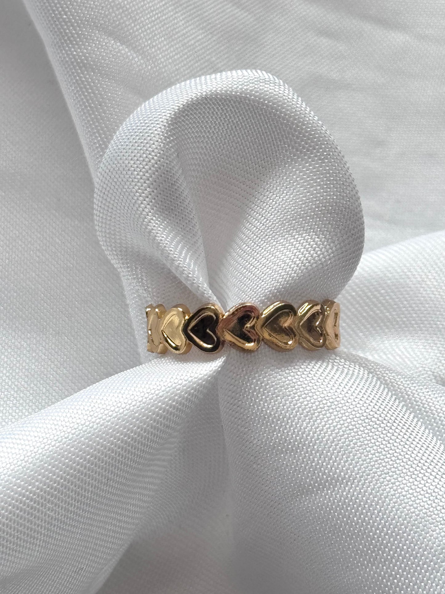 ‘LOVING’ ring - goud/zilver