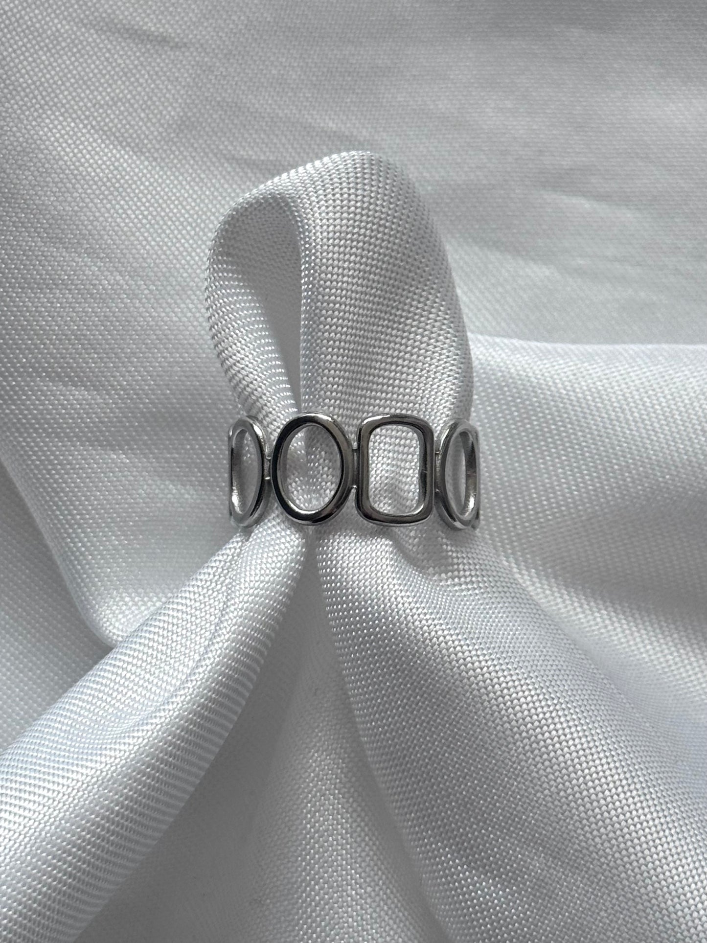 ‘SQUARE’ ring - zilver