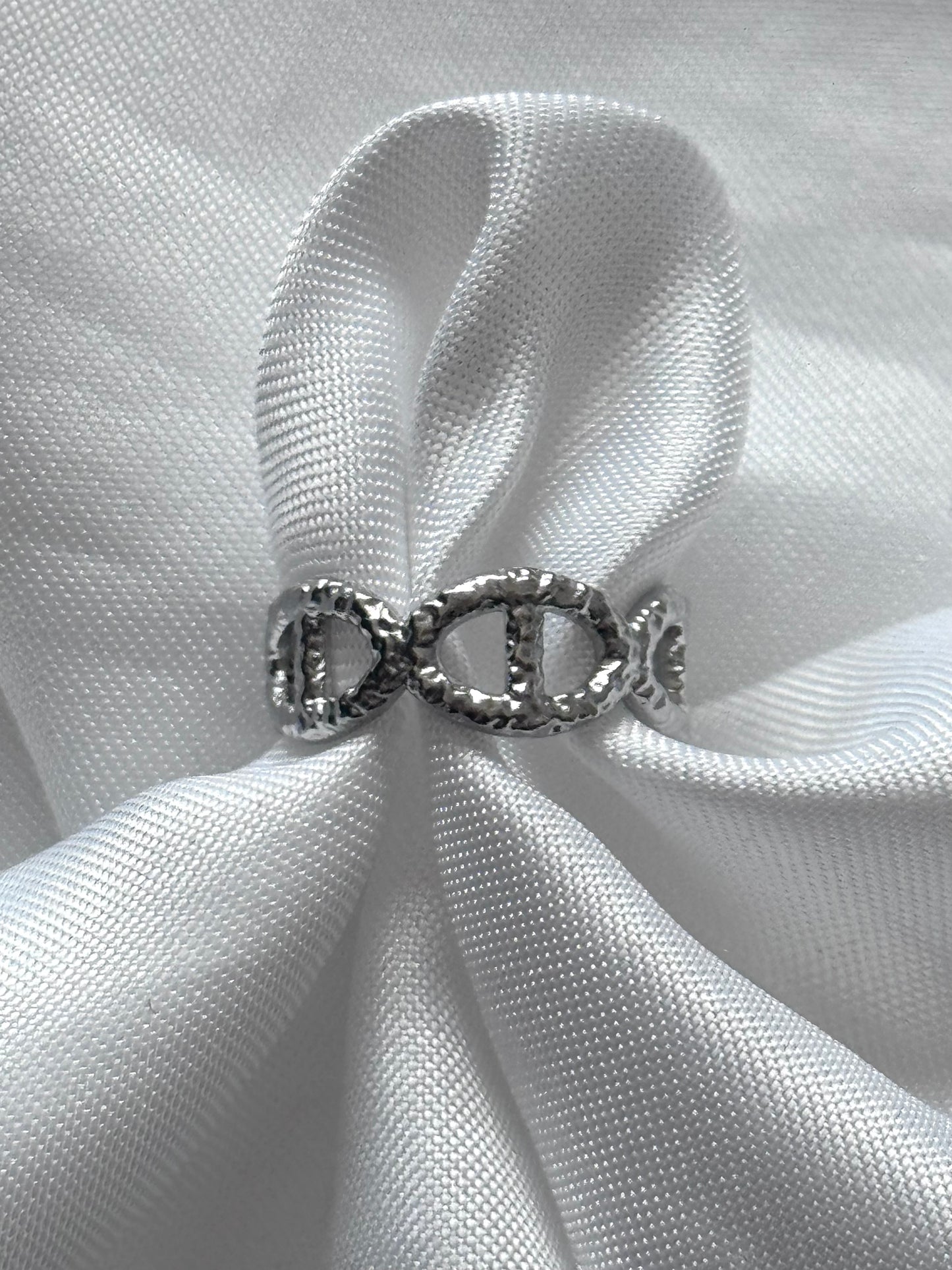 ‘CHAIN’ ring - zilver