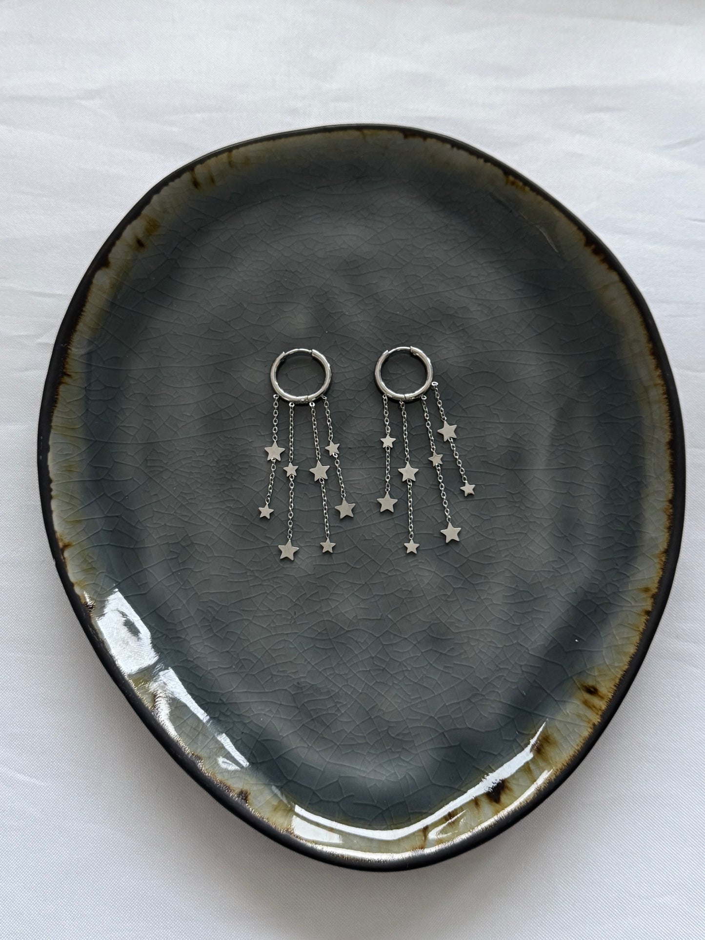 ‘STARLIGHT’ oorbellen - zilver