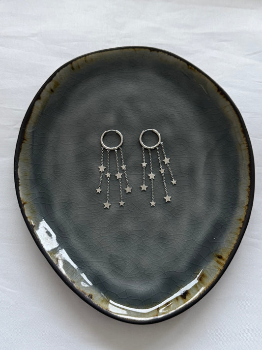 ‘STARLIGHT’ oorbellen - zilver