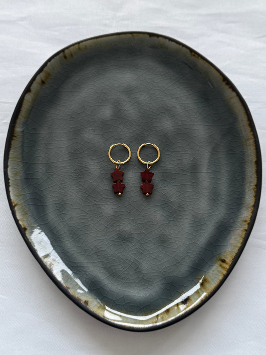 ‘LUNA’ oorbellen - goud/zilver