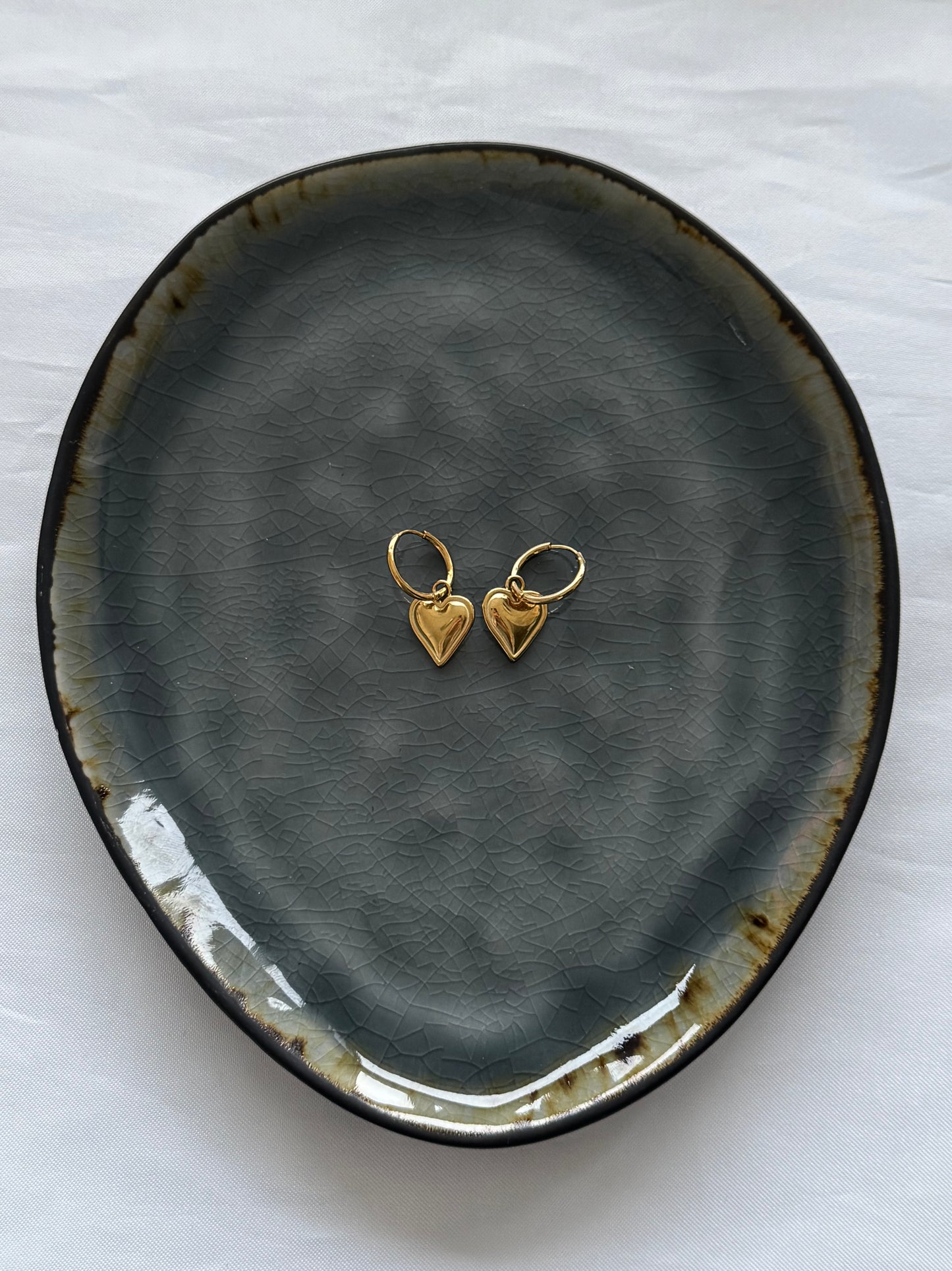 ‘CRUSH’ oorbellen - goud/zilver