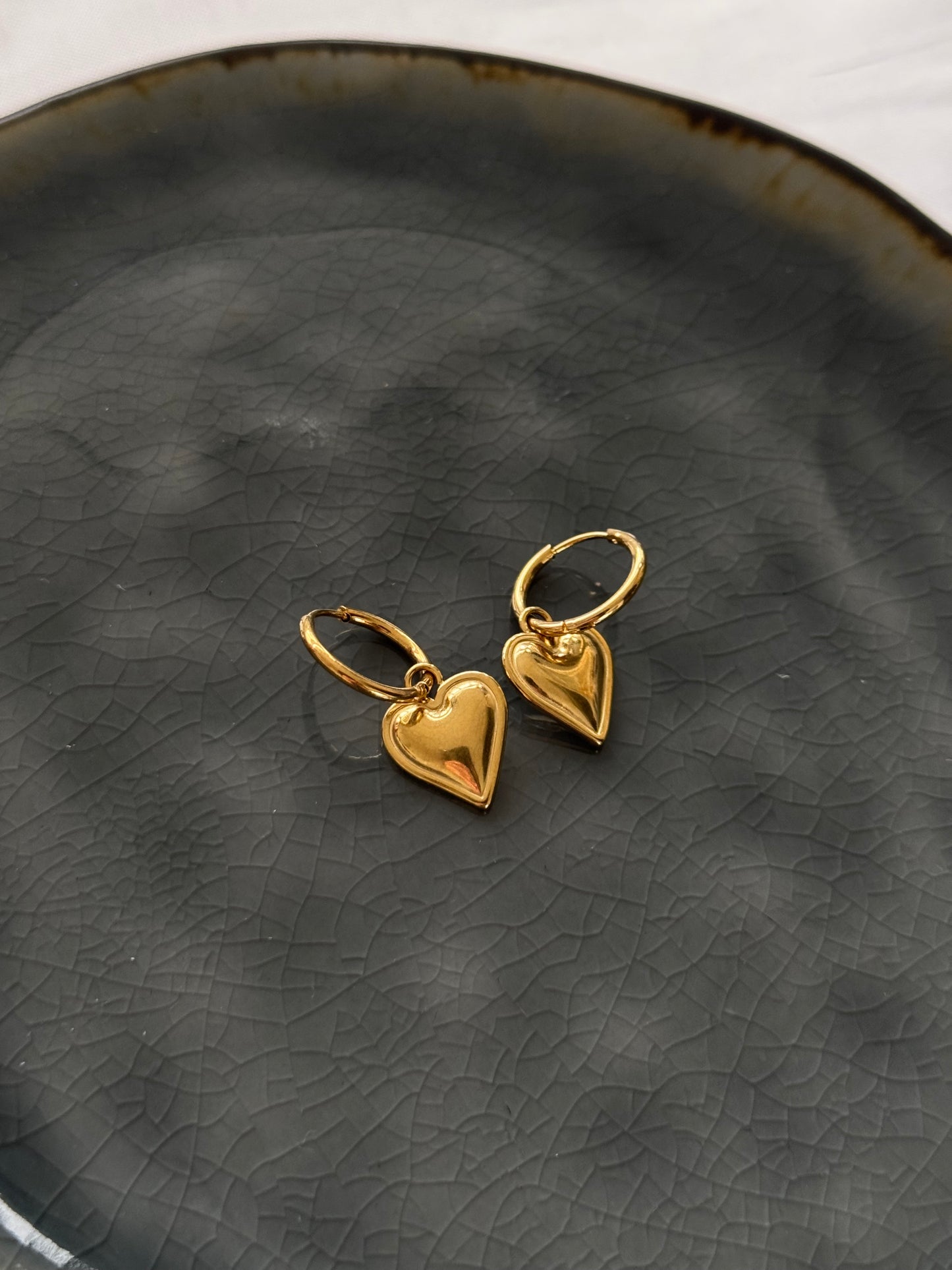 ‘CRUSH’ oorbellen - goud/zilver