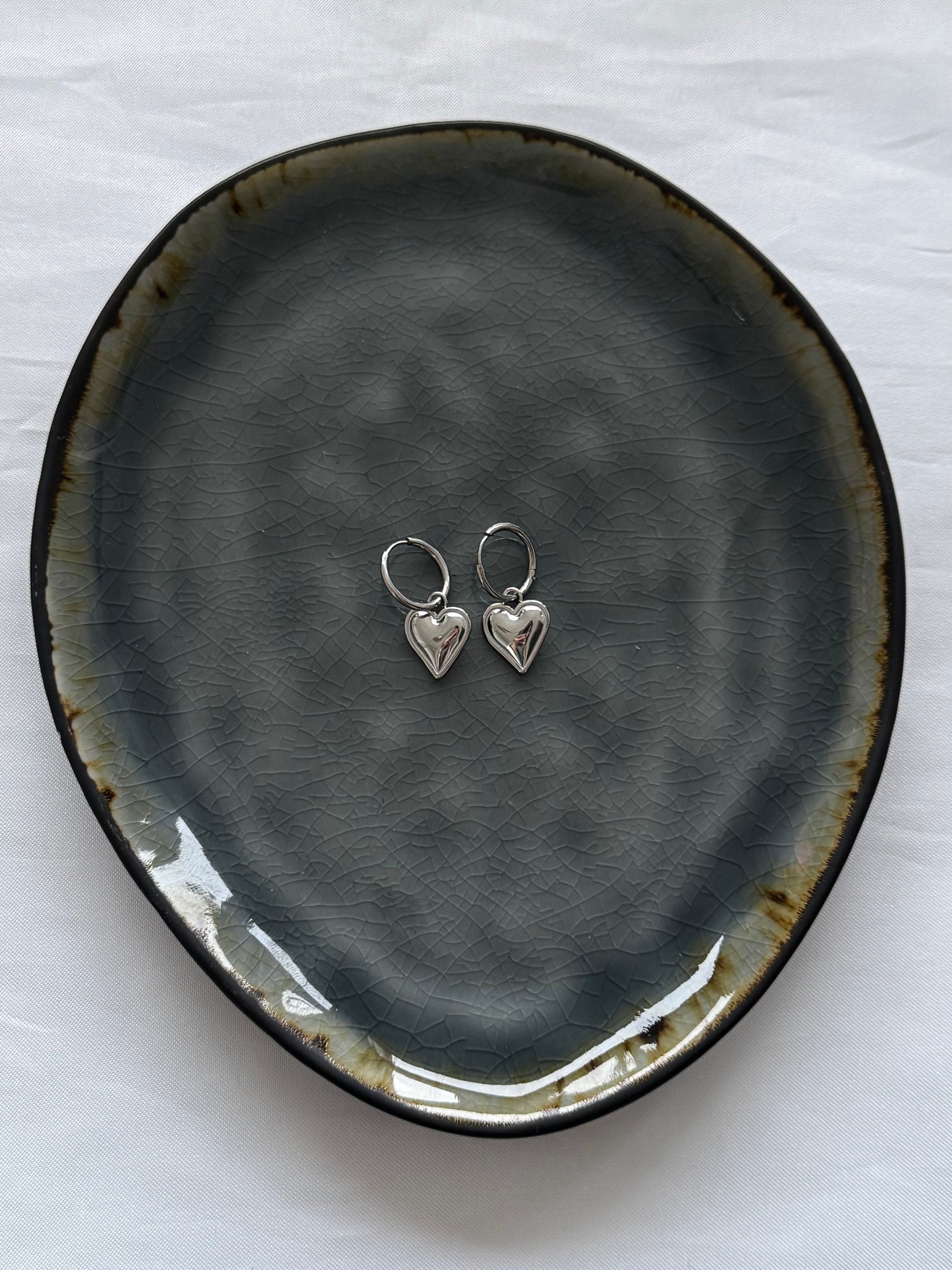 ‘CRUSH’ oorbellen - goud/zilver