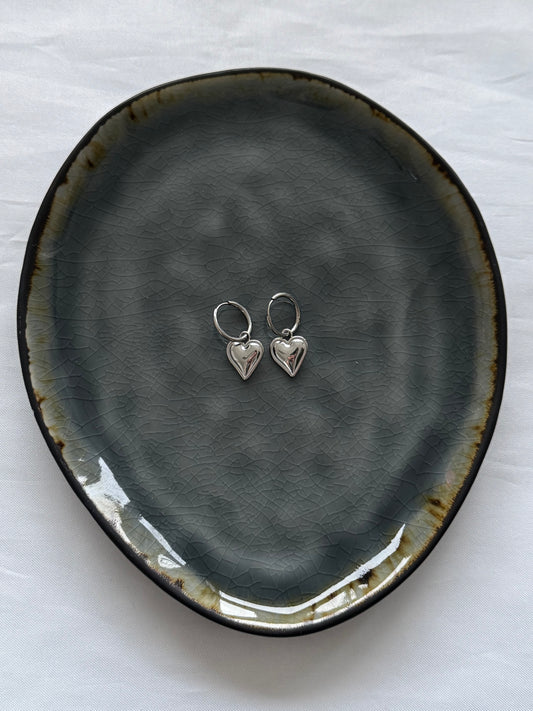 ‘CRUSH’ oorbellen - goud/zilver