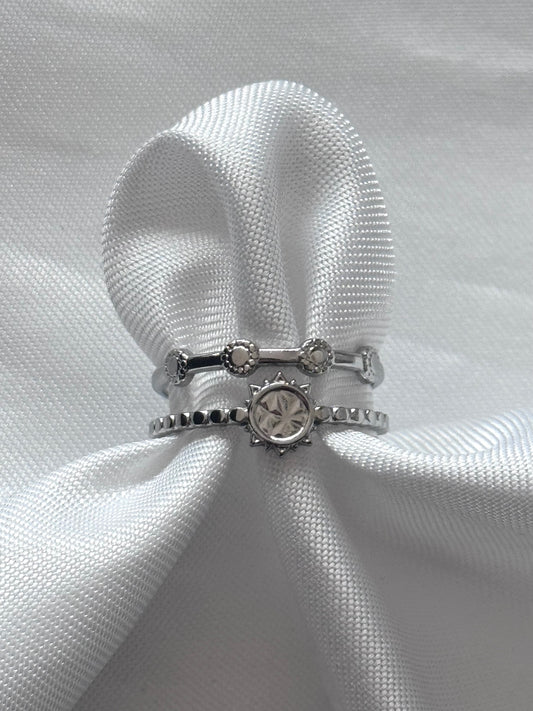 ‘SPARKLES’ ring - zilver