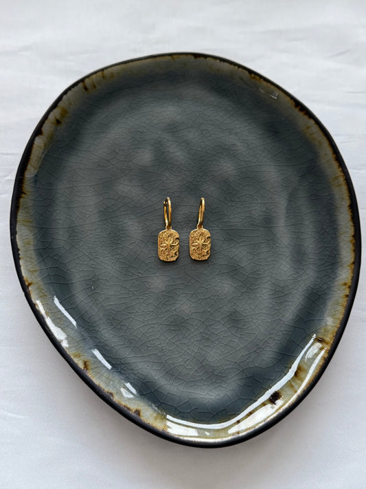 ‘ELINE’ oorbellen - goud/zilver
