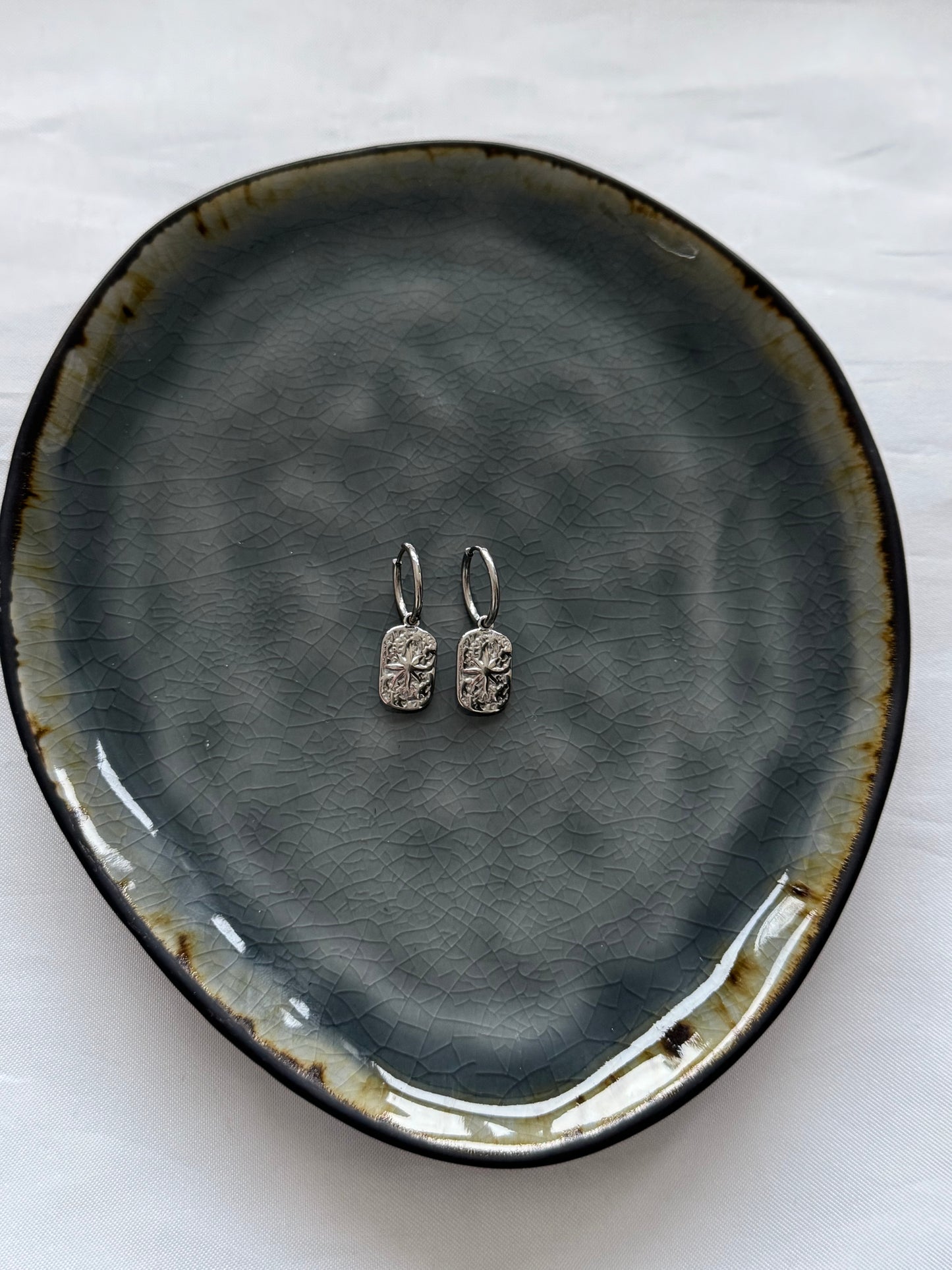 ‘ELINE’ oorbellen - goud/zilver