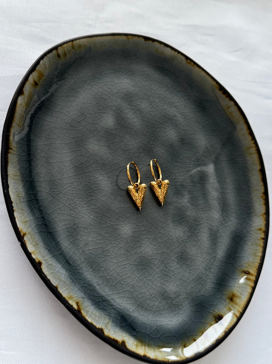 ‘ANNE’ oorbellen - goud/zilver
