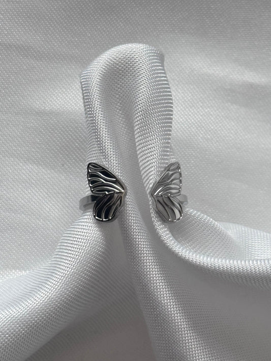 ‘WINGS’ ring - goud/zilver